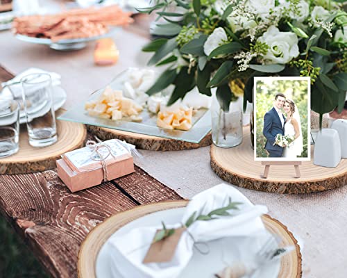 Large Wood Slices 4 Pcs 12-14 Inches Wood Rounds Natural Wood Slices for Centerpieces/Display/Crafts/Painting/Table Decor/Wood Burning/DIY ShineZoom