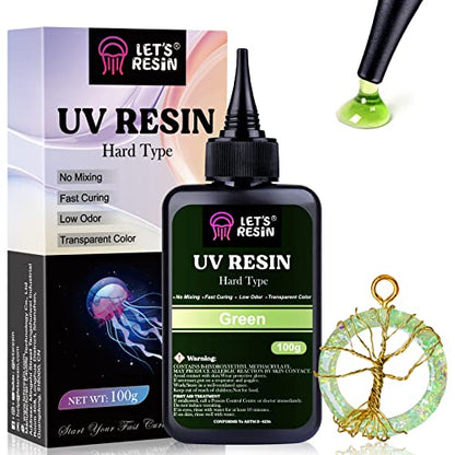  LET'S RESIN UV Resin, 12Colors Ultraviolet Epoxy Resin