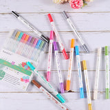 Sunshilor Dual Tip Metallic Marker Pens, Brush and Fine Point Pens for Black Paper, Rock Painting, Easter Egg, Halloween Pumpkin, Card Making, Metal, Sunshilor