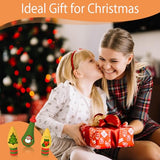 Bluedale 20 Pcs Wooden Christmas Trees Ornaments for Crafts, Natural Unfinished Wood Ornaments, Xmas DIY Arts Painting Holiday Hanging Decorations in Bluedale