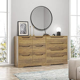 HOSTACK Modern 4 Drawer Dresser, Chest of Drawers with Storage, Wood Storage Chest Organizers with Cut-Out Handles, Accent Storage Cabinet for Living HOSTACK
