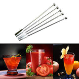 20 pcs Stainless Steel Coffee Beverage Stir Sticks Cocktail Stirrers Drink Swizzle Stick 7.4" Swizzle Stick Picks Tools SZLFSX