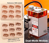 Roly LaserMATIC Mk2 20W Laser Engraver with Integrated Enclosure, Rotary, Air Assist, Honeycomb Panel and Camera Included, Laser Engraver for Wood, Roly