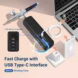 imyyds Airbrush Kit with Compressor, 32PSI High Pressure Cordless Airbrush Gun, Portable Dual Action Handheld Mini Rechargeable Air Brushes for imyyds