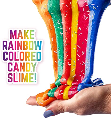 GirlZone Rainbow Candy DIY Slime Kit, Amazing Slime Kit to Make Rainbow Slime and Cloud Slime, Girls Slime Making Kit & Christmas Gifts for Girls GirlZone