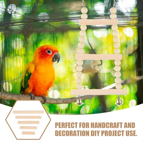 KALLORY Unfinished Wooden Rods, 25Pcs Wood Sticks Wooden Dowel Rods Unfinished Hardwood Sticks for Crafts and DIY Pet Cage Swing Cage KALLORY