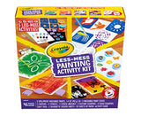 Crayola Less Mess Painting Activity Kit (46pcs), Kids Art Set, Washable Kids Paints, Gifts for Kids, Ages 4+ Crayola