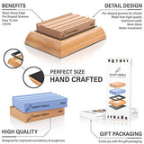 Sharp Pebble Sharpening Stones for Wood Carving Tools-Two Whetstones Grit 400 & 1000 Gouge Sharpener- Waterstone Sharpening System for Wood Carving Sharp Pebble