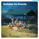 ADVANCE OUTDOOR Adjustable 10x20 ft Heavy Duty Carports Car Canopy Garage Boat Shelter Party Tent, Adjustable Height from 9.5 ft to 11 ft, Green ADVANCE OUTDOOR