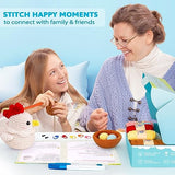 Crochetta Crochet Kit for Beginners, Crochet Starter Kit with Step-by-Step Video Tutorials, Crochet DIY Knitting Supplies for Adults Kids, Cute Hen Crochetta