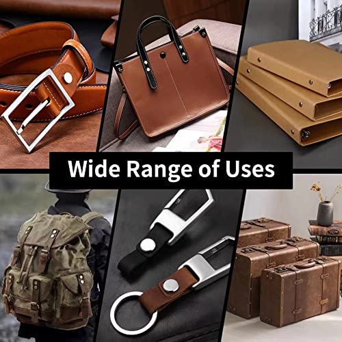 Alloygold 50 Sets M5*5 Gun Black Chicago Screw Kit Leather Rivets Screw Rivets Chicago Screw Buttons DIY Leather Trim Alloygold