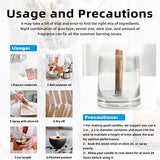 Ziosxin 50set Candle Wick,Thicken Smokeless Cherry Wood Wicks for Candles-Long Lasting Flame-Easily Burn,Natural Candle Cores with Stand and Glue Ziosxin