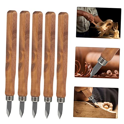 Housoutil 5pcs Woodworking Marking Knife Wood Sculpting Tools Detail Carving Knife Wooden Carving Chisels Carpenter Tools Specialty Tools Woodworking - WoodArtSupply