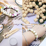 yueton 300PCS 10mm Blank Unfinished Wooden Beads Cube Wood Beads Spacer Beads Loose Beads for Jewelry Making and DIY Craft Accessories yueton