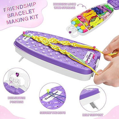 Dpai Friendship Bracelet Making Kit for Girls,DIY Arts and Crafts Toys,Jewelry String Maker Kit,The Best Birthday Gifts Ideas for Girls 6 7 8 9 10 11