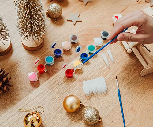 Toynk Paint Your Own 7-Inch Wooden Nutcracker Figure Craft Kit | Set of 2 Toynk