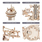 Rowood 3D Wooden Puzzles for Adults, Toy Airplane Activities for Kids, Music Boxes for Girls, Gift for Family on Father's Day/Birthday/Christmas - RoWood