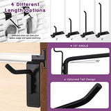 Swpeet 20Pcs 8 Inch Heavy Duty Slatwall Hooks Assortment Kit, Slatwall Accessories Slatwall Panel Hooks Garage Organization Slat Wall Hooks Pegboard Swpeet