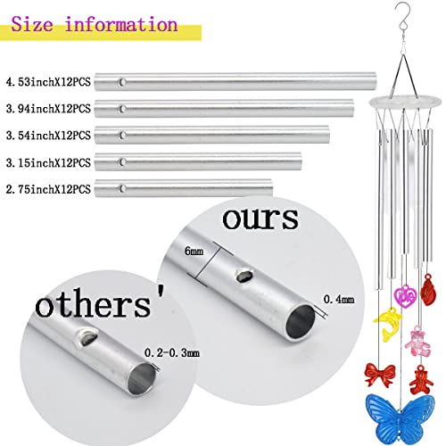 100PCS Wind Chime Parts Wind Chime Tubes Wind Chime DIY Supplies DIY Wind  Chime