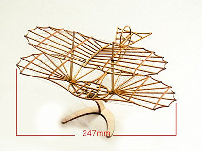 3D Wooden Puzzles Airplane DIY Otto Lilienthal Glider, Laser Cut Balsa Model Airplane Kits to Build for Adults, Perfect Wood Models Plane for Men - WoodArtSupply