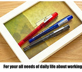 EYEYE Liquid Ink Roller Ball Pens Fine Point, 4 Blue 8 Black 4 Red 16 Pcs Extra Fine Rollering Pen, 0.5mm Needle Nib, Free Ink Roller, Rollerball EYEYE