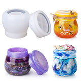 LET'S RESIN Pudding Jar Resin Molds with Lid, Epoxy Molds Silicone for Storage Bottle,Candle Holder,Candy Container, Epoxy Casting Craft,Flower Pot, LET'S RESIN