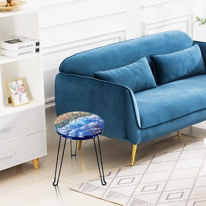 AOEDEO 14 inch Resin Table Mold Large Round Epoxy Table Mold for Charcuterie Board, Epoxy Table Mold for River Table, Charcuterie Board, Cutting AOEDEO