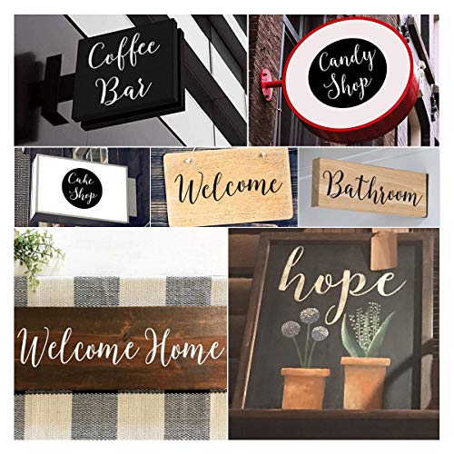 Letter Stencils for Painting on Wood - 42 Pack Large Alphabet Stencil Templates with Numbers and Signs, Reusable Letters and Numbers Stencils in 2 REOLAN