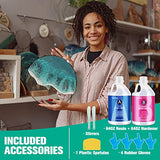 Teexpert Epoxy Resin Crystal Clear: 1 Gallon Epoxy Resin Kit Casting Resin Non Toxic High Gloss for Casting Coating Art DIY Craft Jewelry Wood Table Teexpert