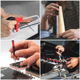 TLGREEN 218 Piece Tool Kit, Tool Set Mechanics Kit, Portable Tool Box Set with Saw Adjustable Wrench Drive Socket Combination Wrench, with Plastic TLGREEN