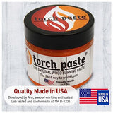 Torch Paste - The Original Wood Burning Paste | Made in USA | Heat Activated Non-Toxic Paste for Crafting & Stencil Wood Burning | Accurately & Torch Paste