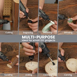 HARDELL Mini Cordless Rotary Tool 4V, 5-Speed Rotary Tool Kit with 86 Accessories, Power Rotary Tool for Cutting, Engraving, Sanding, Drilling, HARDELL
