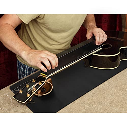 Guitar Repairing Maintenance Tool Kit with Guitar Neck Rest Cradle and Instrument Mat for Guitar Workstation, Acoustic Guitar Electric Guitar Ukulele Tallew