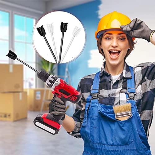 4 Pcs Resin Mixer Paddles for Resin Drill, Epoxy Mixer Attachment for Drill, Paint Mixer/Paint Stirrer for Mixing Resin, Epoxy, Silicone Molds Riomh