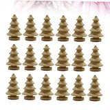 VILLCASE 20pcs Christmas Tree Figures Christmas Craft Supplies Unfinished Wood Snowman Blank peg People Nativity Decor Dinner Table Decor Unfinished VILLCASE