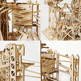 ROKR Marble Run 3D Wooden Puzzles Model Building Kits for Adults - Educational Project Brain Teaser, DIY Crafts for Adults & Kids (Ladder) ROKR