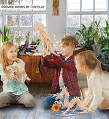 Puzzled Toys & Games Stegosaurus Wooden Puzzle, Easy to Play Pre-Cut 3D Woodcraft Puzzles Brain Teaser Educational Game Learning Journey Toy Activity Puzzled