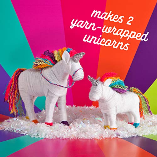 Craft-tastic – Yarn Unicorns Kit – Craft Kit Makes 2 Yarn-Wrapped Unicorns Craft-tastic