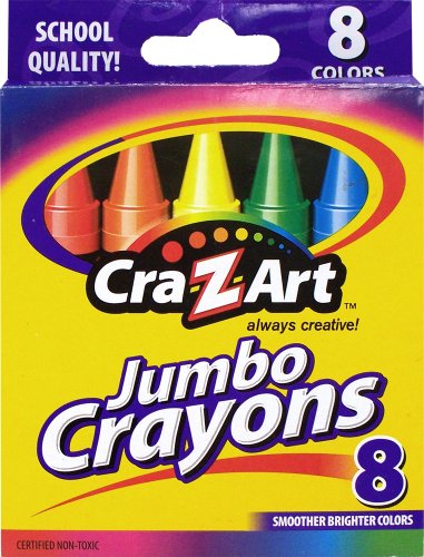 Cra-Z-Art Jumbo Crayons, 8 Count Cra-Z-Art