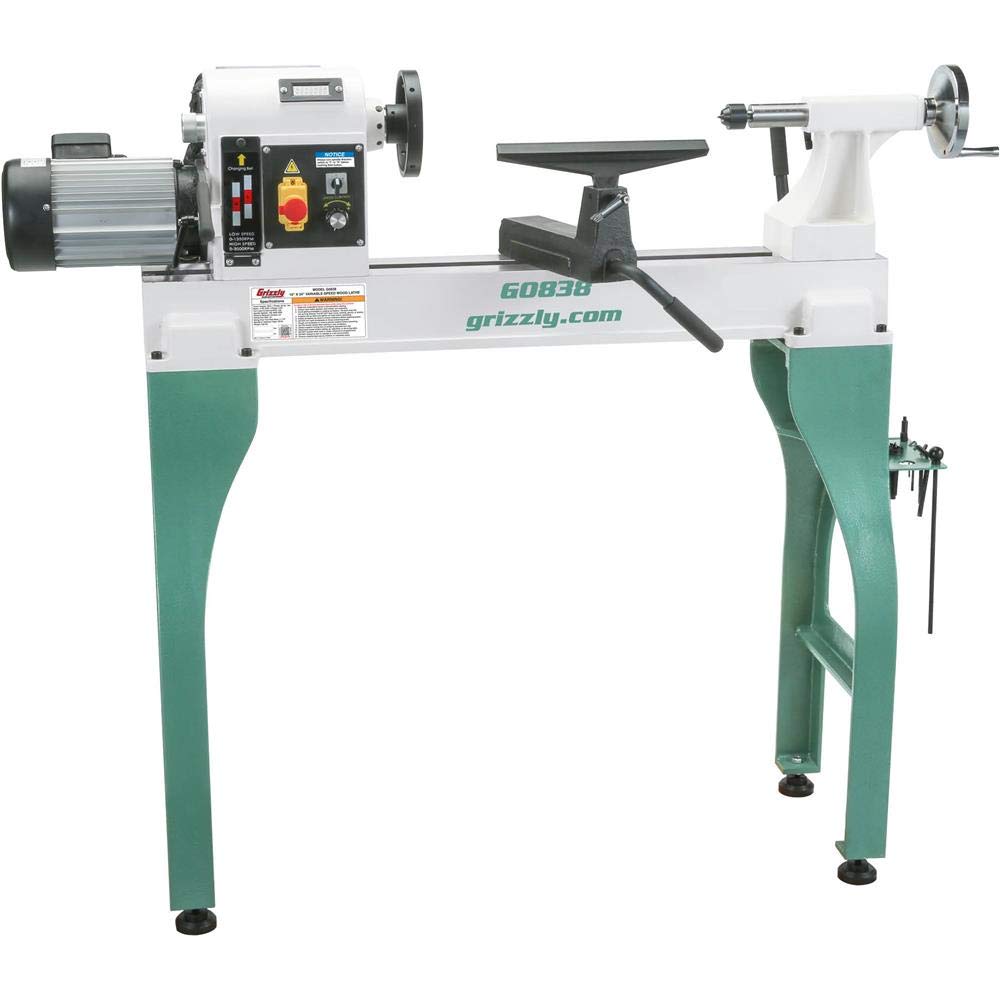 Grizzly Industrial G0838-16" x 24" Variable-Speed Wood Lathe - WoodArtSupply