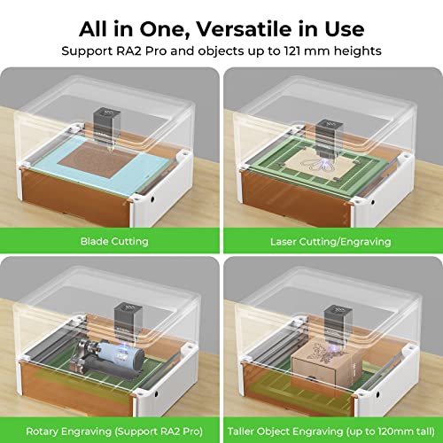 xTool M1 Riser Base with Honeycomb Panel, Honeycomb Working Panel for Fast Heat Dissipation and Desktop-Protecting, 16.8"x 12.1"x 4.7" - WoodArtSupply