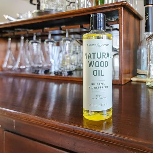 Caron & Doucet - Natural Wood Conditioning Oil - 100% Plant Based Wood Conditioning and Polishing Oil - Orange Scented - Suitable for Natural Wood CARON & DOUCET
