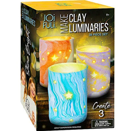 JOiFULi DIY Clay Luminaries Clay Craft Kit Gifts for Kids Girls and Boys Teens Ages 8 9 10 11 12 Years Old and Up JOiFULi