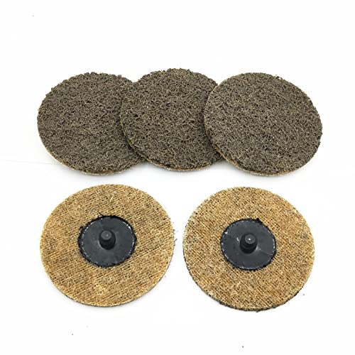 25pcs 3 Inch Sanding Disc Non-Woven Aluminum Oxide Abrasive Coarse Grit Surface Conditioning Quick Change Discs for Die Grinder Polishing Rust Paint Banmo Abrasive
