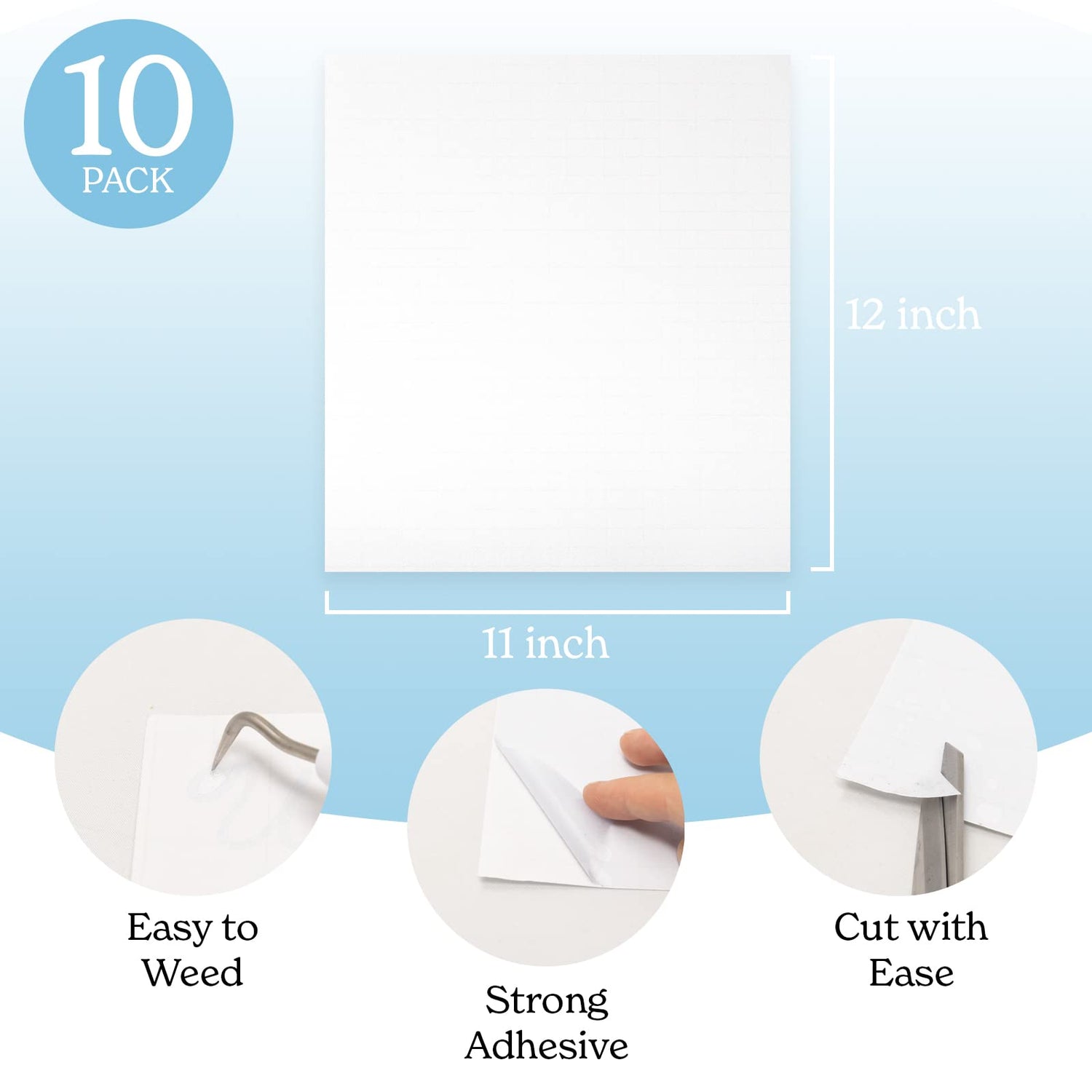 Etched Glass Vinyl Frosted Vinyl [12in x 11in] Translucent White Etched Glass Window Vinyl Roll for Privacy, Home, Office, Crafts, Decorative, Cricut Kraftex