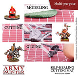 The Army Painter Self Healing Cutting Mat - Self Healing Craft Cutting Mat, A4 Size - Double Sided PVC Non-Slip Hobby Mat - 3-Ply Gridded Miniature The Army Painter