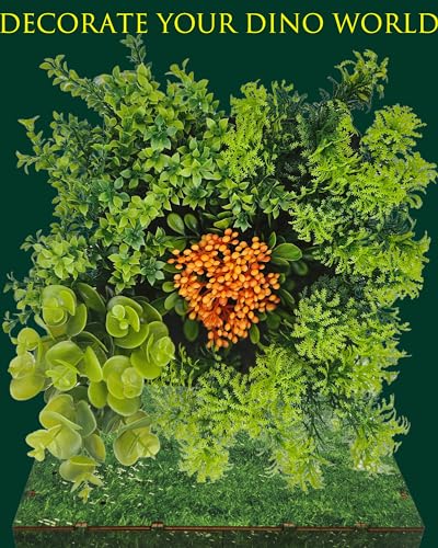 Terrarium Kit for Kids - Arts and Crafts Build a Dinosaur Habitat with Fake Artificial Plants & Flower,STEM Science Project Kit,Dinosaur Toys for CYOEST
