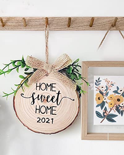 Wood Slices 4 Pcs 9.8-12Inch Large Wood Rounds Unfinished Wood Circles Natural Wood Slices for Centerpieces/Table BeNiNat