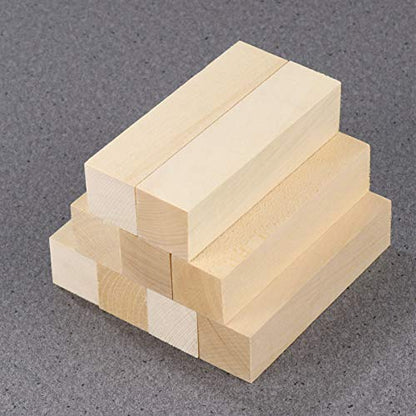 MILISTEN 10pcs Basswood for Carving Basswood Blocks Wood Blocks for Crafts Unfinished Craft Wood Unfinished Wood Blocks Wood Carving Blocks Kit DIY - WoodArtSupply