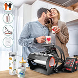 Pro Tumbler Mug Heat Press Machine 10-30 oz,Tumblers Heat Press Sublimation Straight Skinny Tumblers Press Glass Jar Cans, 11oz 20oz 16oz 30oz AKEYDIY